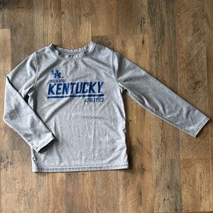 Kentucky Wildcats Kids Gray Long Sleeve Shirt M 5/6